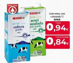 SPAR Lanzarote Spar - leche entera, semi o desnatada oferta