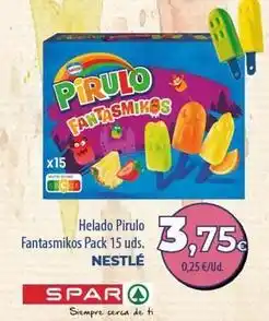 SPAR Lanzarote Nestlé - helado pirulo fantasmikos oferta