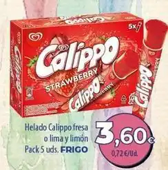 SPAR Lanzarote Frigo - helado calippo fresa o lima y limon oferta