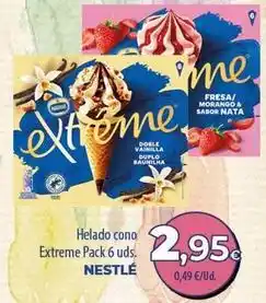 SPAR Lanzarote Nestlé - helado cono extreme pack 6 uds oferta