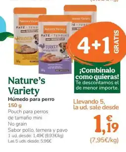 TiendAnimal NATURE'S VARIETY Húmedo para perro oferta