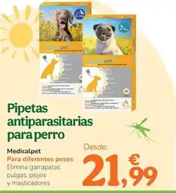 TiendAnimal MEDICALPET Pipetas antiparasitarias para perro oferta