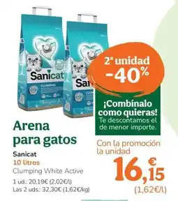 TiendAnimal SANICAT Arena para gatos oferta