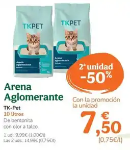 TiendAnimal Arena aglomerante oferta