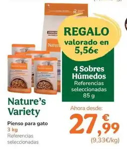 TiendAnimal NATURE'S VARIETY Pienso para gato oferta