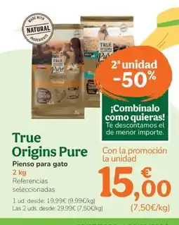 TiendAnimal TRUE ORIGINS PURE Pienso para gato oferta