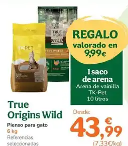 TiendAnimal TRUE ORIGINS WILD Pienso para gato oferta