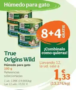TiendAnimal TRUE ORIGINS WILD Húmedo para gato oferta