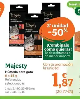 TiendAnimal MAJESTY Húmedo para gato oferta