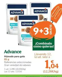TiendAnimal ADVANCE Húmedo para gato oferta