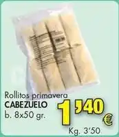 Congelados Copos Cabezuelo - rollitos primavera oferta