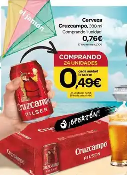 Supermercados El Jamón Cruzcampo - cerveza oferta