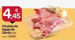 Supermercados El Jamón Chuleta de aguja de cerdo oferta