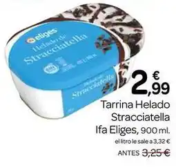 Supermercados El Jamón Ifa eliges - tarrina helado stracciatella oferta