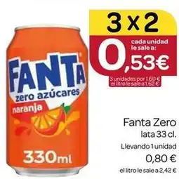 Supermercados El Jamón Fanta - zero oferta