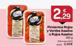 Supermercados El Jamón Pimientos rojos y verdes asados o rojos asados oferta