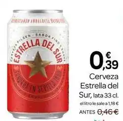 Supermercados El Jamón Estrella del sur - cerveza oferta