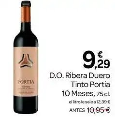 Supermercados El Jamón Portia - d.o. ribera duero tinto oferta