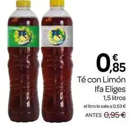 Supermercados El Jamón Ifa eliges - té con limón oferta