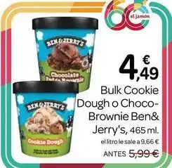 Supermercados El Jamón Ben & jerry's - bulk cookie dough o choco- brownie oferta