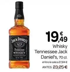 Supermercados El Jamón Jack daniel's - whisky oferta
