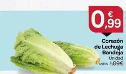 Supermercados El Jamón Corazón de lechuga bandeja oferta