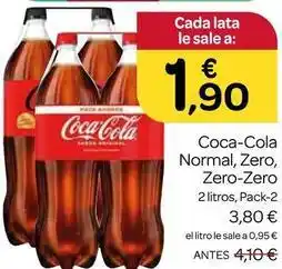 Supermercados El Jamón Coca-cola - normal, zero, zero-zero oferta