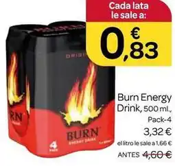 Supermercados El Jamón Burn - energy drink oferta