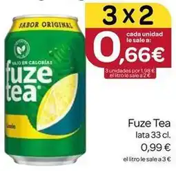 Supermercados El Jamón Fuze tea oferta