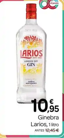 Supermercados El Jamón Larios - ginebra oferta