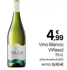 Supermercados El Jamón Viña sol - vino blanco oferta