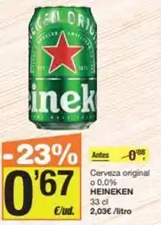 Economy Cash Heineken - cerveza original o 0,0% oferta