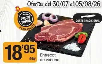 Economy Cash Entrecot de vacuno oferta