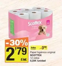 Economy Cash Scottex - papel higiénico original oferta