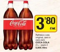 Economy Cash Coca-cola - refresco cola original, zero o zero zero oferta