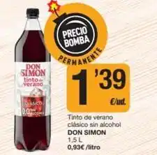 Economy Cash Don simón - tinto de verano clasico sin alcohol oferta