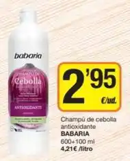 Economy Cash Babaria - champú de cebolla antioxidante oferta