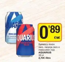 Economy Cash Aquarius - refresco limon zero oferta