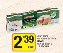 Economy Cash Spar - atun claro en aceite de oliva oferta