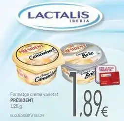 Valvi Supermercats Président - formatge crema varietat oferta