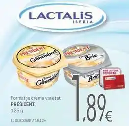 Président - formatge crema varietat