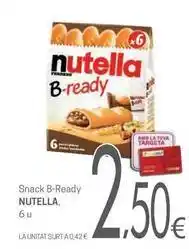 Valvi Supermercats Nutella - snack b-ready oferta