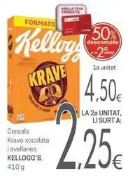 Valvi Supermercats Kellogg's - cereals krave xocolata i avellanes oferta
