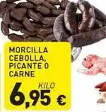 Morcilla cebolla, picante o carne