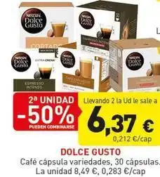 Hiperber Dolce gusto - café cápsula oferta