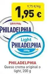 Hiperber Philadelphia - queso crema original o light oferta