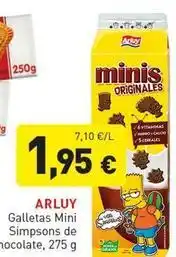 Hiperber Arluy - galletas mini simpsons de nocolate oferta