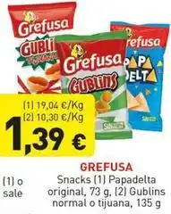 Hiperber Grefusa - snacks papadelta oferta