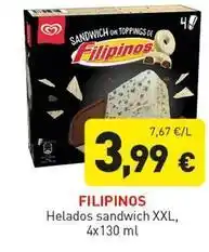 Hiperber Filipinos - helados sandwich xxl oferta