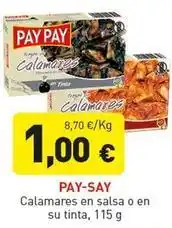 Hiperber Pay pay - calamares en salsa o en su tinta oferta